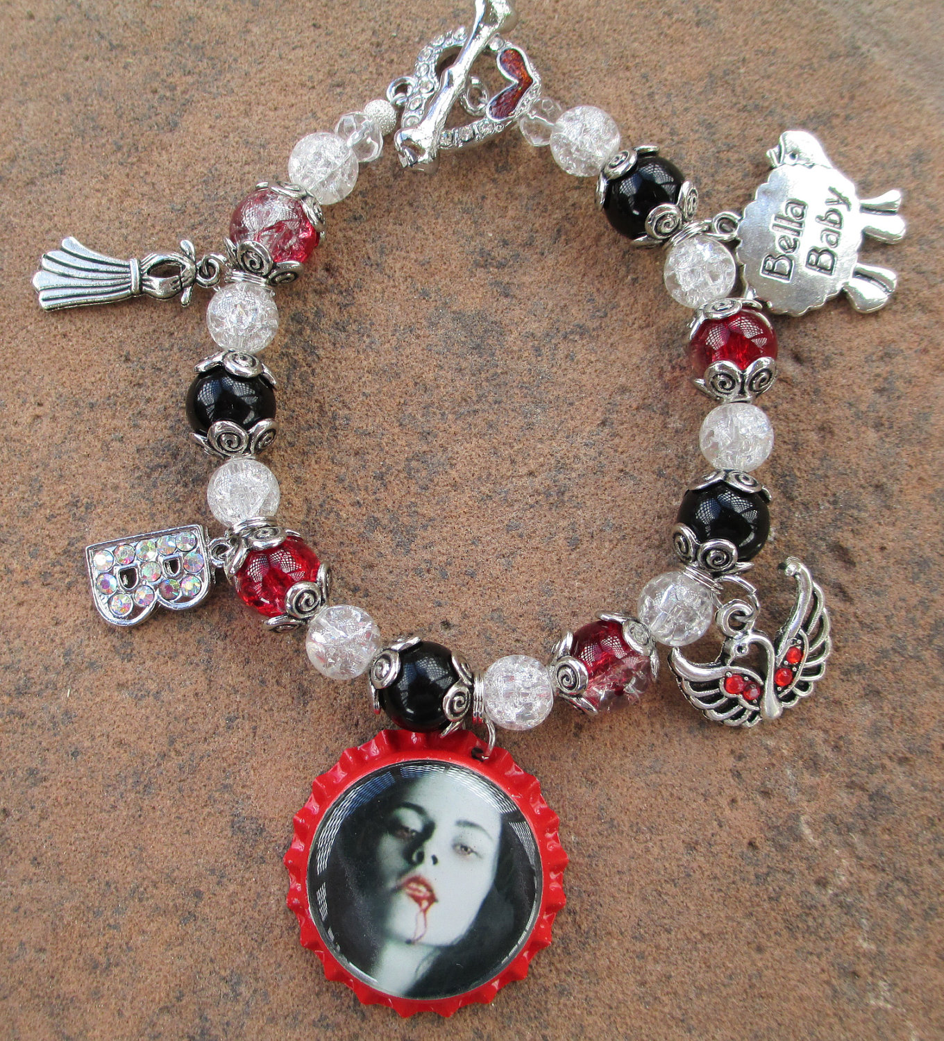 Monogram Vampire Ice Charm Bracelet - Sparkle By Monica