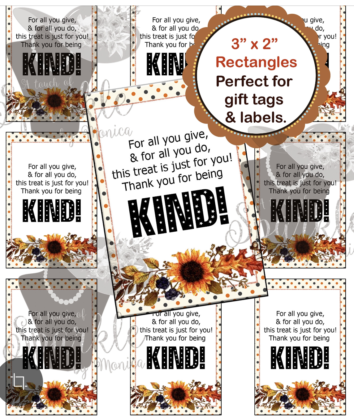 Printable Neighbor Thank You Tags - Parties and Patterns Downloads
